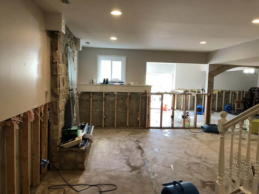 Restoration equipment on a Seattle job