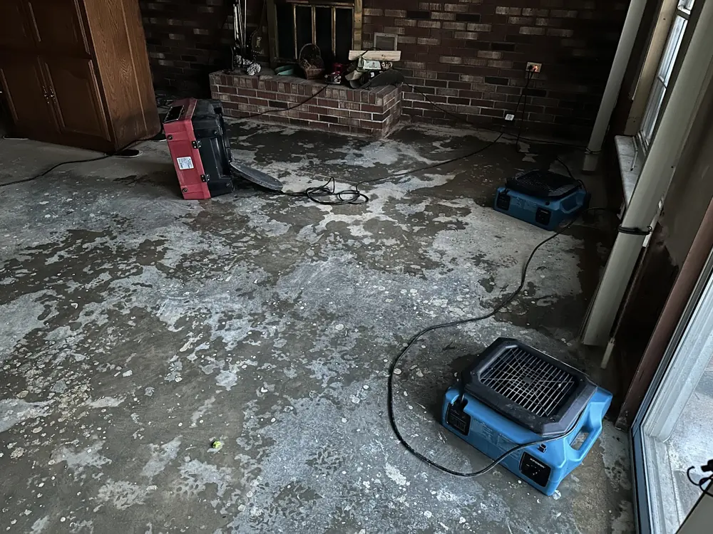 Restoration equipment on a Seattle job