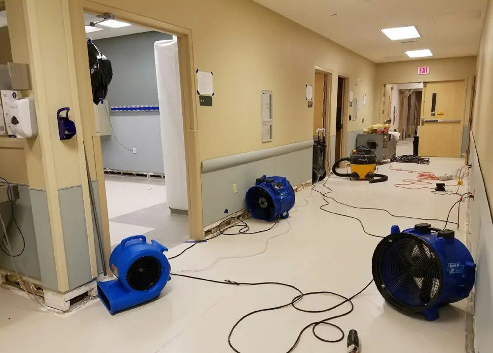 Restoration equipment on a Seattle job